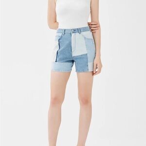 DL1961 Women's Blue and White Jean Shorts